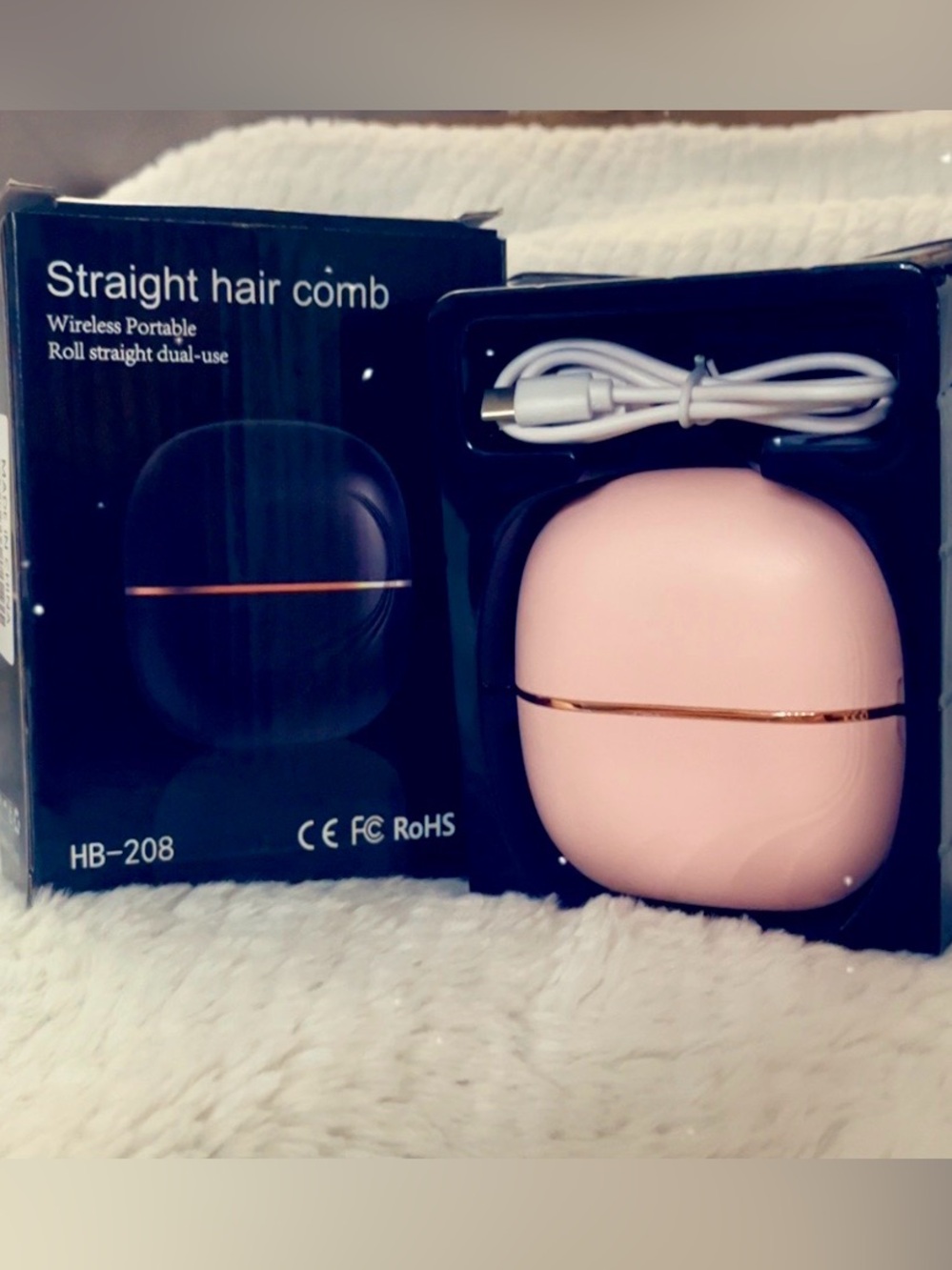 NIB Wireless Portable Straight Hair Comb